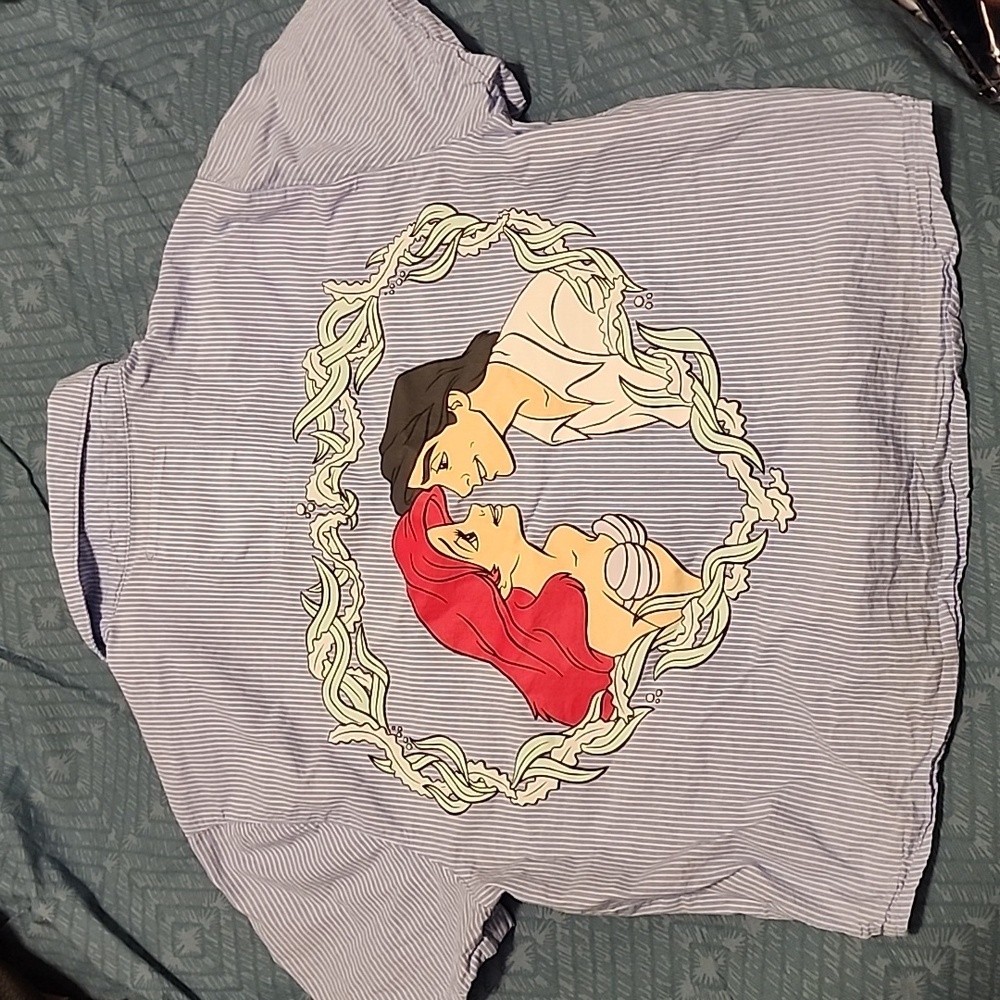 DISNEY Little‎ Mermaid Cropped Shirt - Cakeworthy Small